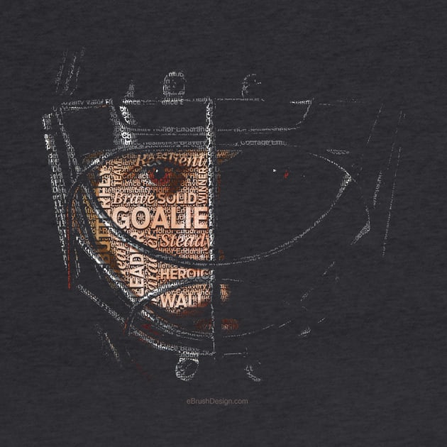 Typographic Hockey Goalie Tribute by eBrushDesign